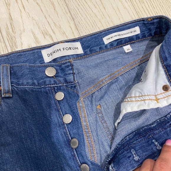 Aritzia Denim Forum The Bo Ho Mid Rose Slouchy Jean - Picture 2 of 3